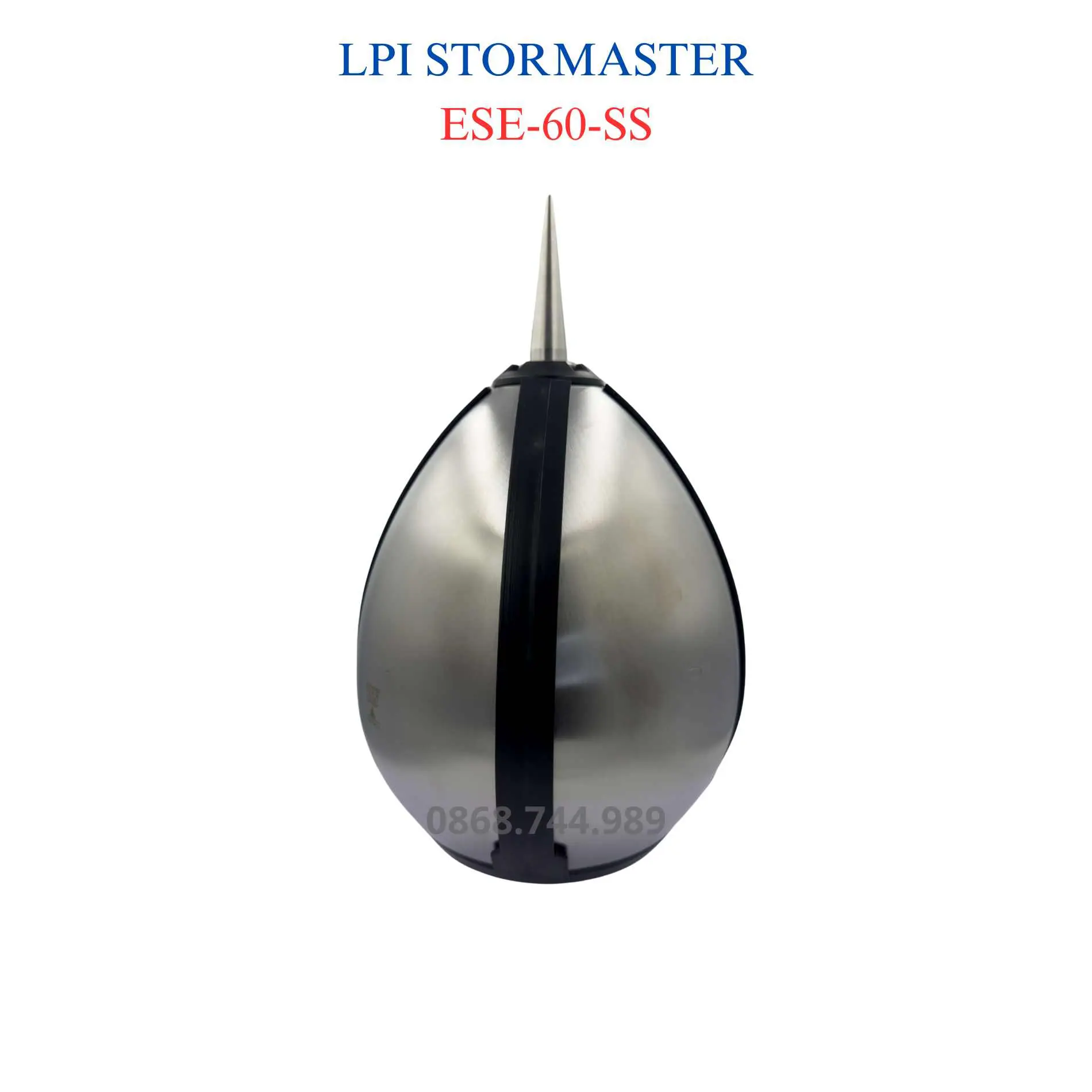 Kim thu sét LPI Stormaster ESE-60-SS: Bán kính bảo vệ 107m