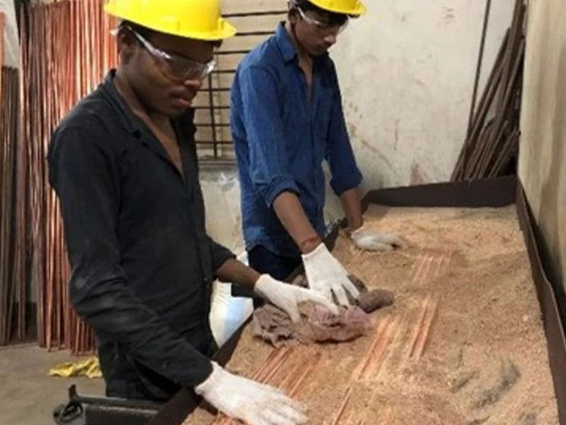 Sản xuất cọc tiếp địa mạ đồng